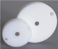 The 709 (left) and 705 (right) differ only in diameter and mounting hole size.